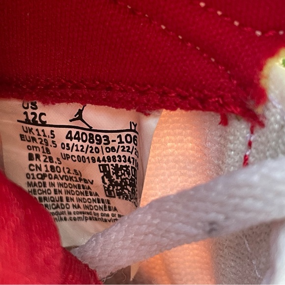 Air Jordan 5 Retro PS White Pink Red Foam Sz(12c) - Picture 7 of 7